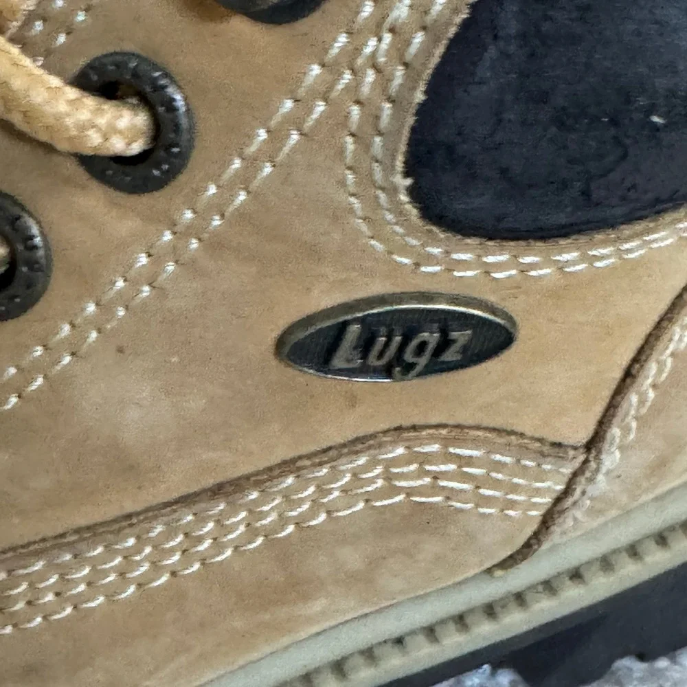 Lugz Toddler Boots Tan Brown Lace Up Round Toe Padded Collar Walking‎ Shoes